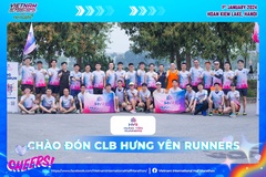 Trạm cổ vũ đặc biệt của CLB Hưng Yên Runners tại Giải Bán Marathon Quốc tế Việt Nam 2024 tài trợ bởi Herbalife