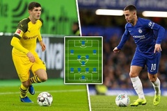 Chelsea sẽ xếp đội hình mùa tới thế nào với Pulisic và dấu hỏi về Hazard?