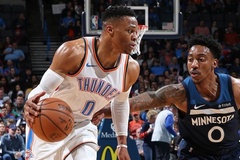 Video kết quả NBA 2018/19 ngày 09/01: Oklahoma City Thunder - Minnesota Timberwolves