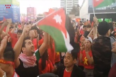 CĐV Jordan ăn mừng Việt Nam lọt vào tứ kết Asian Cup 2019