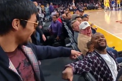 Mayweather chạm mặt Pacquiao trên sân đấu NBA