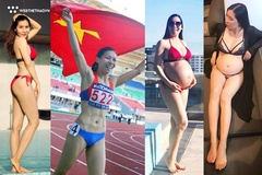 ‘Nữ hoàng tốc độ’ Vũ Thị Hương bế bụng bầu chuẩn bị làm mẹ