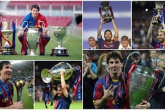 Messi áp sát kỷ lục về danh hiệu của Ryan Giggs
