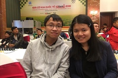 Vợ chồng Trường Sơn – Thảo Nguyên thi đấu tại Giải cờ vua đồng đội Trung Quốc 2019