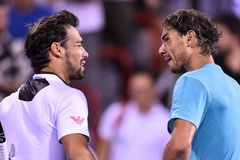 Rogers Cup: Nghe Nadal thật tình khuyên, bại tướng Fognini lại thấy sợ