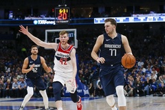 Luka Doncic cùng Kristaps Porzingis gồng gánh Dallas Mavericks vượt qua Washington Wizards