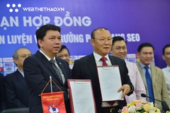 Lễ công bố HLV Park Hang Seo và LĐBĐ Việt Nam  gia hạn hợp đồng