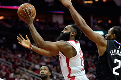 Bùng nổ hiệp 4, James Harden đưa Houston Rockets vượt qua LA Clippers