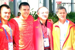 Tổng cục trưởng Vương Bích Thắng động viên khích lệ niềm hy vọng HCV SEA Games Lý Hoàng Nam và Daniel Nguyễn