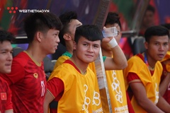 Quang Hải biểu cảm dễ thương ở trận U22 Việt Nam gặp U22 Thái Lan
