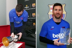 Messi và Ramos nhận giải thưởng trước trận Siêu kinh điển Barca vs Real Madrid