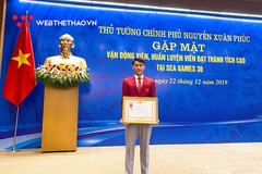Ứng viên VĐV trẻ của năm Cúp Chiến thắng 2019 nhận Huân chương Lao động hạng Ba sau kỳ tích SEA Games 30