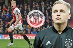 MU choáng khi Ajax hét giá cho tiền vệ Van de Beek