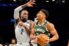 Brooklyn Nets không thể "ngóc đầu" trước buổi "đấu tập" của Milwaukee Bucks