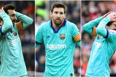 Messi san bằng kỷ lục tệ nhất về dứt điểm với Barca khi thua Valencia
