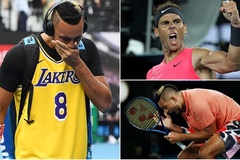 Kết quả Úc Mở rộng ngày 27/1: Nadal hạ Kyrgios bùng nổ vì Kobe Bryant