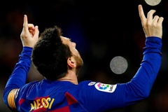 Messi ăn mừng cột mốc chiến thắng mới với Barca bằng cú đúp