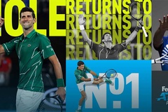 BXH quần vợt mới nhất: Djokovic đoạt lại số 1, Kenin đột phá Top 10