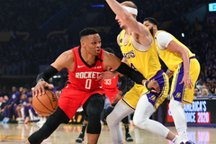 Chấp trung phong, Houston Rockets dội mưa 3 điểm nhấn chìm Los Angeles Lakers
