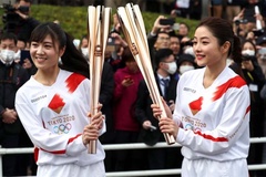 Nhật diễn tập lễ rước đuốc Olympic của Tokyo 2020