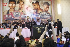 Chùm ảnh buổi cân sự kiện tranh đai WBO Châu Á Thái Bình Dương