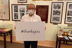 HLV Park Hang Seo, Quế Ngọc Hải và BHL ĐTVN gửi lời “Cảm ơn” y bác sỹ chống dịch COVID-19