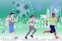 Hơn 500 vận động viên “chạy ảo” cùng băng qua mùa dịch COVID-19