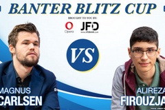 Chung kết cờ chớp Banter Blitz Cup 2020: Vua cờ Magnus Carlsen thua sốc thiếu niên lưu vong 16 tuổi