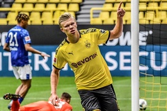 Haaland tạo dấu mốc ghi bàn mới với Dortmund ở Bundesliga