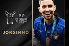 Jorginho đoạt giải Cầu thủ xuất sắc nhất UEFA 2020/21