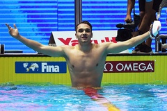 Kình ngư Hungary tự phá kỷ lục thế giới tại giải bơi trên quê nhà