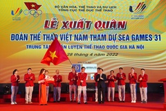 Đoàn Thể thao Việt Nam xuất quân dự SEA Games 31, phấn đấu giành ngôi nhất toàn đoàn