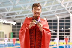 Nỗ lực cải thiện thông số HCĐ SEA Games 50m tự do bất thành của chàng Việt kiều ở giải bơi thế giới 2023