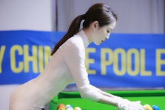 Ngắm nhan sắc đẹp như minh tinh của nữ trọng tài billiards Vương Chung Dao