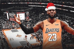 Những pha ghi điểm ảo diệu của LeBron James và các ngôi sao NBA trong ngày Giáng sinh