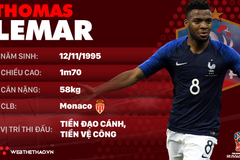 Thông tin cầu thủ Thomas Lemar của ĐT Pháp dự World Cup 2018
