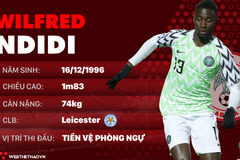 Thông tin cầu thủ Wilfred Ndidi của ĐT Nigeria dự World Cup 2018