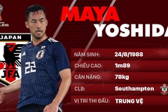 Thông tin cầu thủ Maya Yoshida của ĐT Nhật Bản dự World Cup 2018