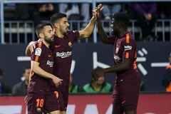 Video: Luis Suarez chinh phục dấu mốc mới giúp Barca hạ Malaga