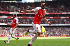 Arsenal 4–0 Aston Villa: Giroud mang ngôi nhì bảng về cho Arsenal