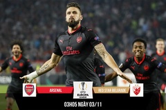 Link xem trực tiếp trận Arsenal - Red Star Belgrade
