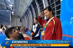 Nguyễn Thị Ánh Viên giành vàng trên đường đua 200m hỗn hợp