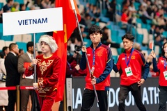 Nguyễn Trung Cường xếp hạng 6 chạy 3000m nam Giải điền kinh trong nhà châu Á 2023