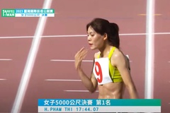 Bà mẹ một con Phạm Thị Huệ giành HCV chạy 5000m nữ Giải điền kinh quốc tế Taiwan Open 2023