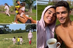 Gia đình Ronaldo khoe ảnh cuộc sống đồng quê ở Manchester
