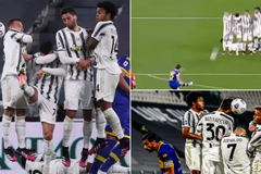 Ronaldo che mặt làm hàng rào khiến Juventus để lọt lưới