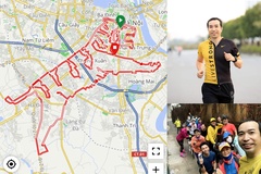 Vẽ chúa sơn lâm chào Tết Nhâm Dần 2022 bằng chạy, đạp xe 135km