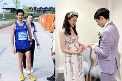 Đối thủ marathon của Hoàng Nguyên Thanh tại SEA Games cưới vợ