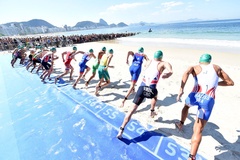 Cách chọn vị trí xuất phát cực đặc biệt của VĐV triathlon Olympic Tokyo
