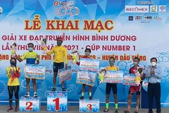 Sài Gòn Velo “càn quét” giải thưởng chặng 2 Giải xe đạp truyền hình Bình Dương 2021